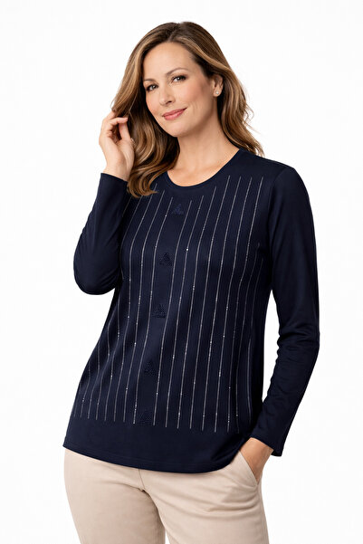 Mutlu City Women's Middle Age and Above High Quality Patterned Mother Combed ...