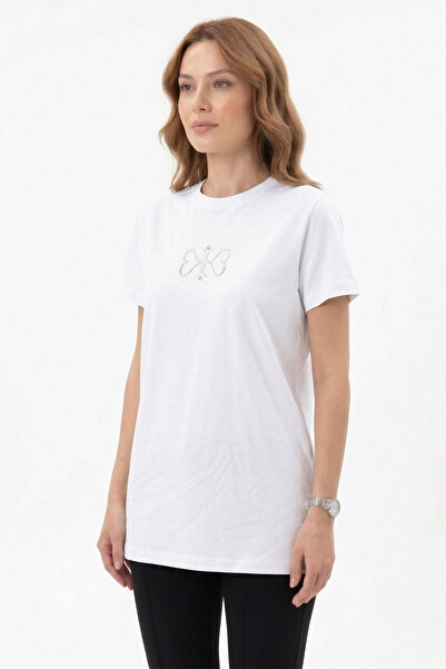 Missemramiss Βαμβακερό Κεντημένο Μπλουζάκι Τουνίκ 5360 Εκρού