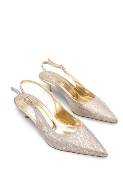 Riccon Kadın Sivri Burunlu Arkası Açık İnce Topuklu Ayakkabı 0012200