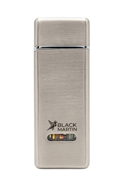 Black Martin Tek Torch Pürmüz Gümüş Metal Puro Çakmağı