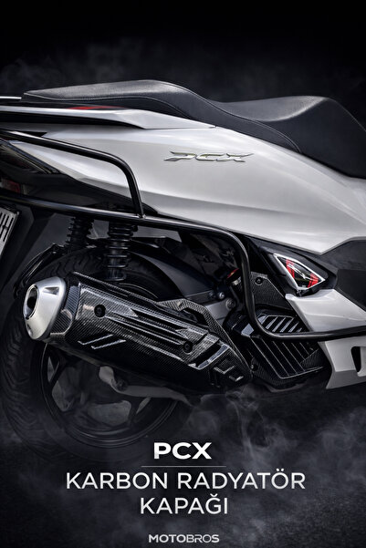 Motobros HONDA PCX Radyatör Kapağı Karbon Honda PCX Uyumlu | Isıya Dayanıklı ...