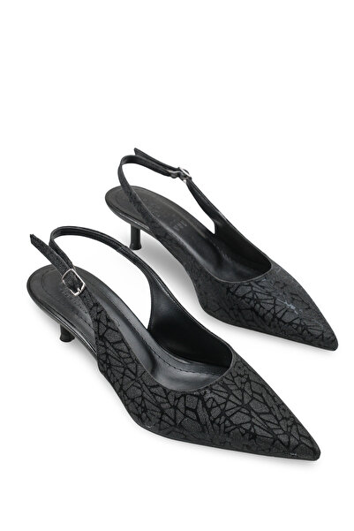 Riccon Kadın Sivri Burunlu Arkası Açık İnce Topuklu Ayakkabı 0012200