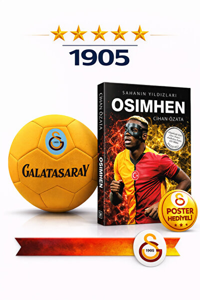 Galatasaray Osimhen Lisanslı No 5 Futbol Topu 2026 Model + Poster Hediyeli
