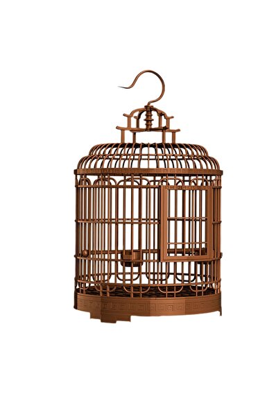 Seven Bird قفص طيور بلاستيكي مزود بخطاف تعليق