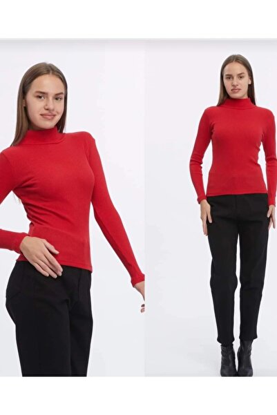 BUTİK AYVİTRİN Girl's Teenage Half Turtleneck Knitwear Bady
