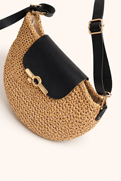 Masalsı Tasarımlar Simli Wicker Bag