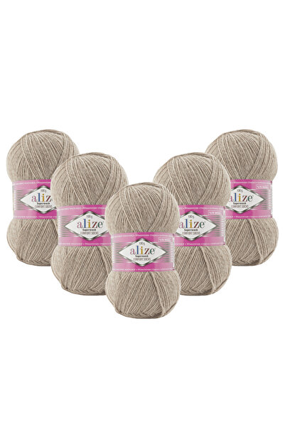 Alize جوارب سوبر واش كومفورت 5 قطع (207) 100 جرام 420 متر - 75% صوف 25% خيط ن...