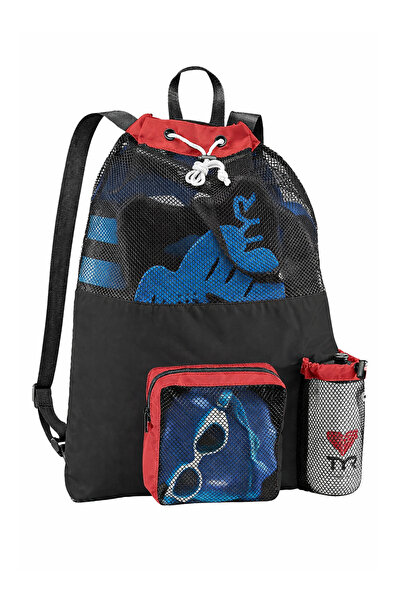 woys Γυναικείο σακίδιο πλάτης παραλίας μεγάλου μεγέθους με θήκες για διχτυωτέ...