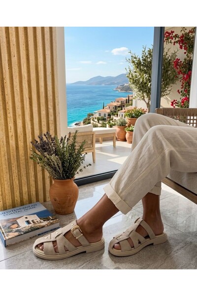 Platana Γυναικείες παντόφλες με αγκράφα από σουέντ - Ορθοπεδική σόλα Άνετα κα...