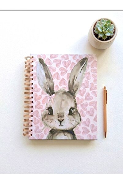 GIALA Paperwork GIALA Rabbit Desenli Çizgili Defter