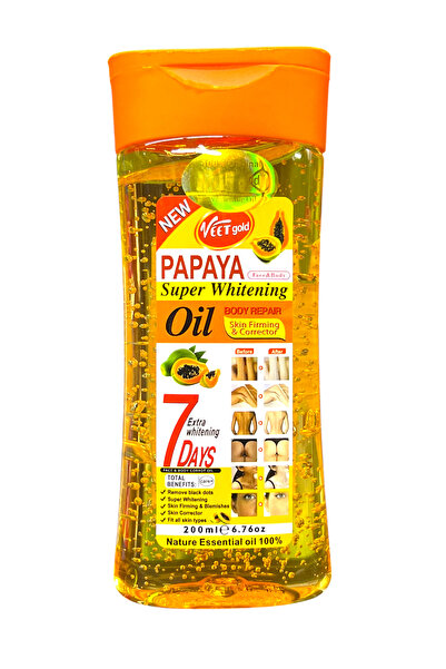 Veet Gold Super Whitening Papaya Oil Body Repair Oil Gel 200ml