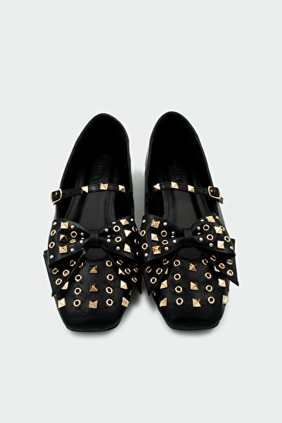 LAMİNTA Μπαλαρίνες Jetson με λεπτομέρεια από μαύρο φιόγκο