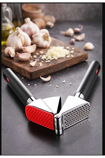 esdekor Garlic Crusher - Black Kitchen Hand Tool