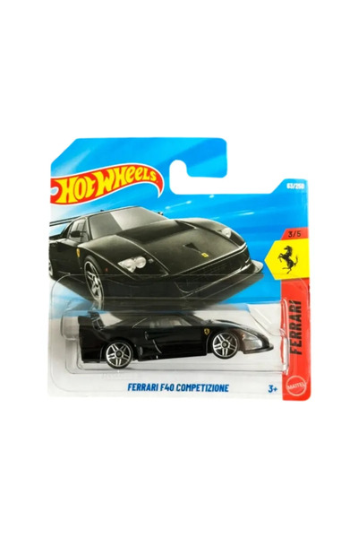 HOT WHEELS Ferrari F40 Competizione, μαύρο, κλίμακα 1:64