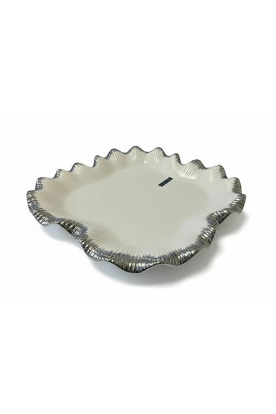 ROY KING Sofia Silver Square Presentation Plate 31Cmx31Cm