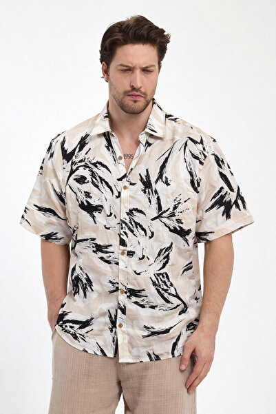 Heaven Ephesus Ανδρικό πουκάμισο - Ανδρικό πουκάμισο με σχέδιο στρας-4660