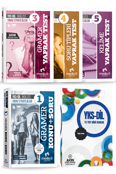 Modadil Yayınları YKS-DİL İngilizce 3-Gramer+4-Soru Tipleri+5-Kelime Yaprak T...