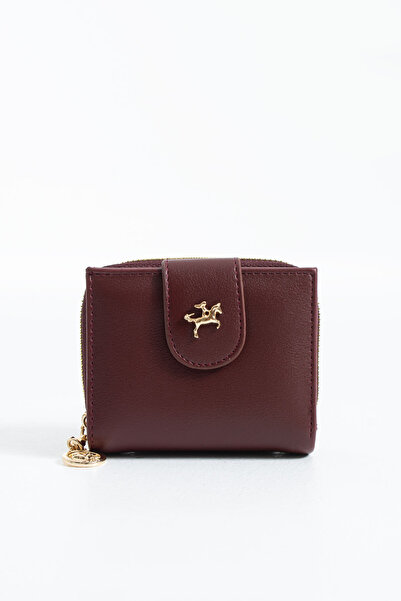 DEV 3 ADAM Nasbag Claret Red Women's Double Cover Mini Wallet