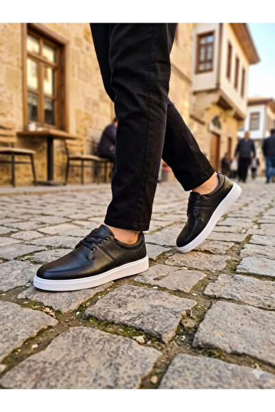 geeta Men's Daily Comfort Sole Shoes Black