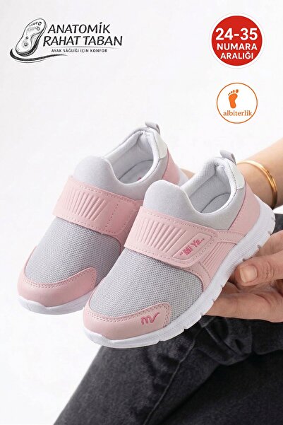 AlbiShoes Pantofi sport unisex pentru copii, fără șireturi, din plasă, ușori,...