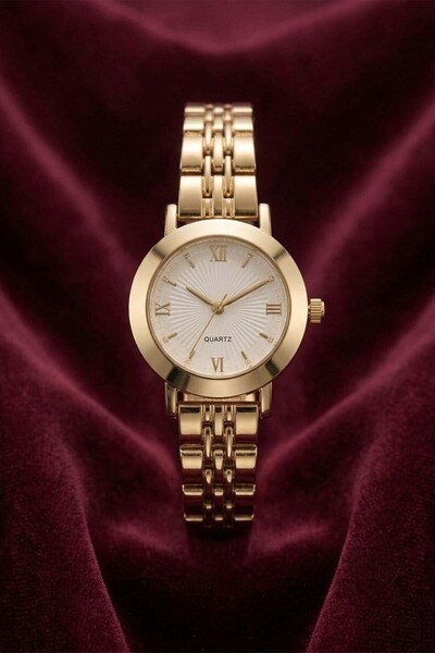 İnogge Rioa Luxury Women's Wristwatch – Vintage Round Case Roman Numeral Gold...