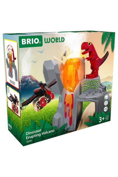 RAVENSBURGER Set de joaca Brio - Vulcan in eruptie, cu figurina dinozaur