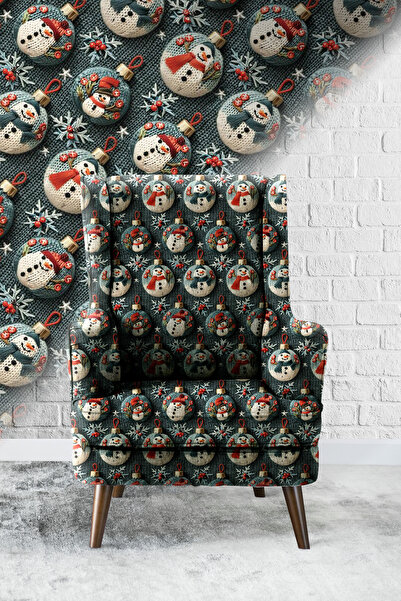 Vagonik Kardan Adam 01 3D Ψηφιακά Εκτυπωμένο Ύφασμα Ταπετσαρίας Καναπέ Ποιοτι...