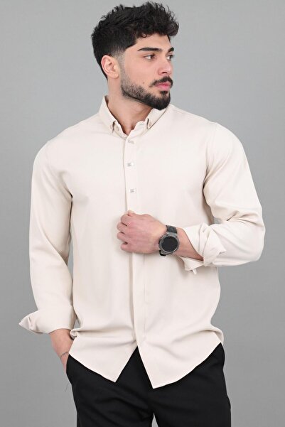 Stilkombin Καλοκαιρινό μακρυμάνικο πουκάμισο με λεπτομέρεια στο κουμπί QCM 67...