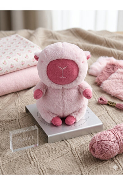 iz accessories 16 Kapibara Pelüş Oyuncak - Sütlü Kahve- kahve pembe Tonlarınd...