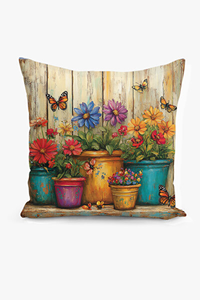 Filamente Κάλυμμα μαξιλαριού διπλής όψης με ψηφιακή εκτύπωση - Άνοιξη / Άνοιξ...