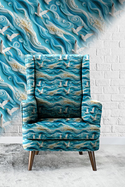 Vagonik Υφασμα ταπετσαρίας καναπέ με ψηφιακή εκτύπωση 3D Summer-02 Υψηλής ποι...