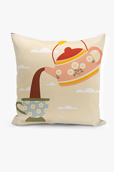 Filamente Κάλυμμα μαξιλαριού διπλής όψης με ψηφιακή εκτύπωση - Ώρα Τσαγιού/Κα...