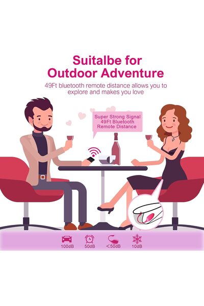 O.M.D Vibrator purtabil controlat prin aplicație pentru cupluri