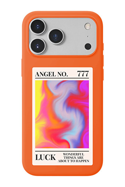 shoptocase iPhone 17 Pro Max Uyumlu 777 Desenli İçi Süet Lansman Telefon Kılıfı