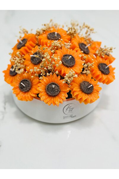 kzygroup Ayçiçeği aranjman çiçek bahçesi mum bahçesi