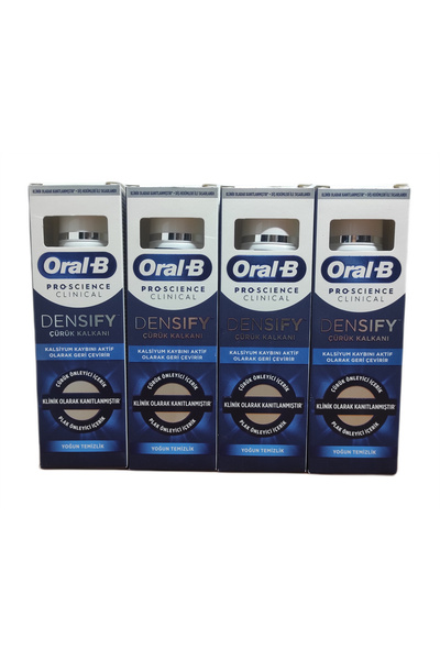 Oral-B DENSIFY CLINICAL ÇÜRÜK KONTROL DİŞ MACUNU 65ML X 4 ADET