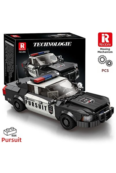 REOBRIX Creator 816 Police Car Crown Victoria Creative Building Block Set Bui...