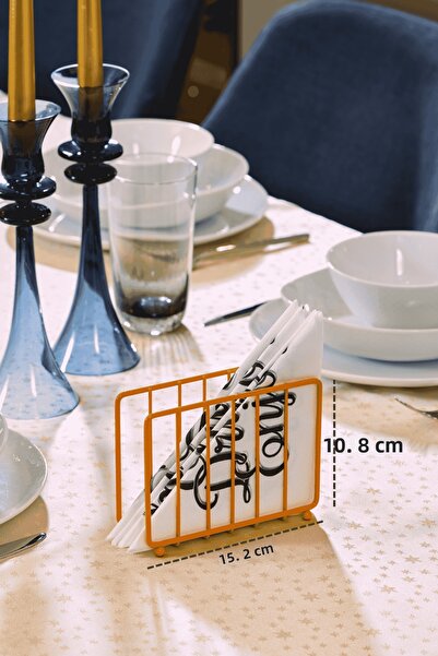 Edora Home Πορτοκαλί Καφετέρια με δικτυωτό πλέγμα για χαρτοπετσέτες Καφετέρια...