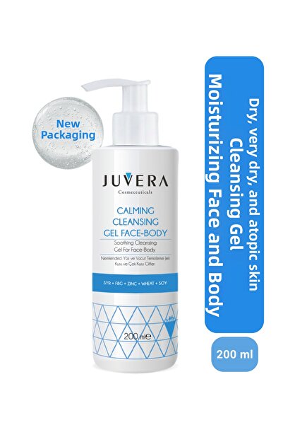 JUVERA Cosmeceuticals جل منظف مرطب للوجه والجسم - جل منظف مهدئ للوجه والجسم 2...