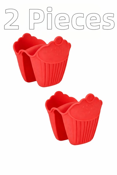 evolis kitchen قطعتان من مقبض فرن السيليكون المقاوم للحرارة وغير اللاصق