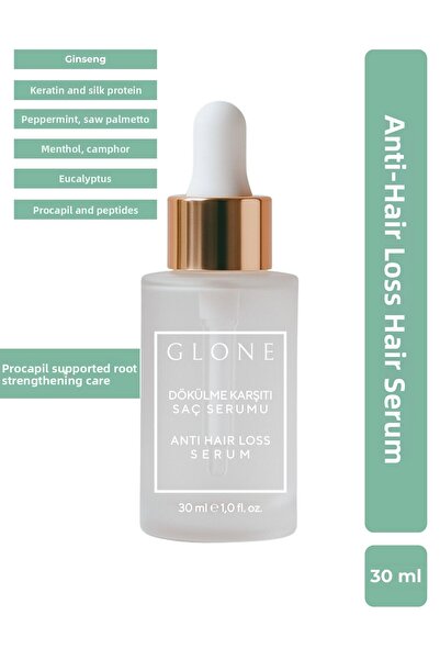 GLONE سيروم مضاد لتساقط الشعر - يحتوي على البيوتين + الكيراتين + الكافور + ال...