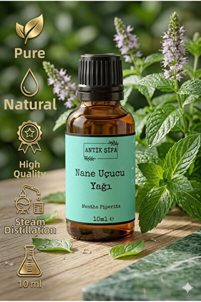 Antik Şifa Peppermint Natural Essential Oil - 100% Undiluted (10 ML)