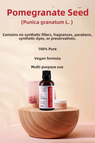 OnkaFarma Onka Farma Pomegranate Seed Oil - 100% Pure Pomegranate Seed Oil - Cold Pressed - 50 ml