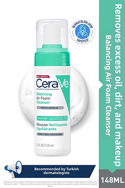 CeraVe Airfoam Foam Cleanser for Normal, Combination and Sensitive Skin 148ml