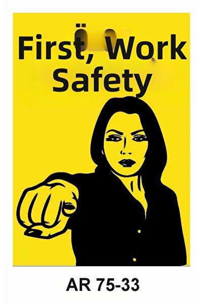 Outdoor One Before Work Safety Women Figure Sign 1 Piece Pvc 21 X 29cm