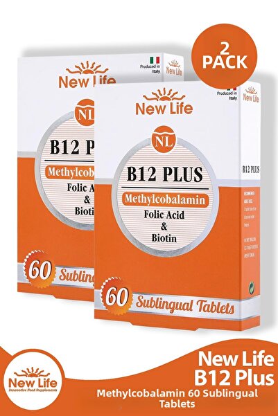 New Life ب12 بلس ميثيلكوبالامين 60 قرص 2 قطعة