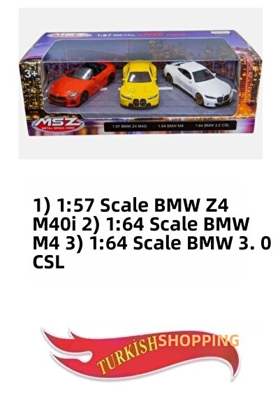 MSZ 3-in-1 Metal Suspension Licensed Model Cars