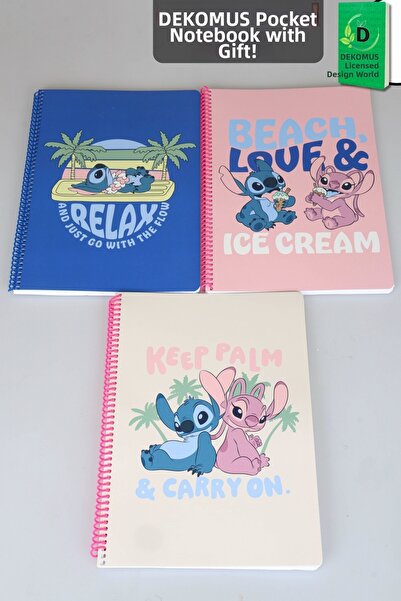 Stitch x Dekomus Συλλογή Lilo & Summer Vibes με άδεια χρήσης, Τετράγωνο Τετρά...