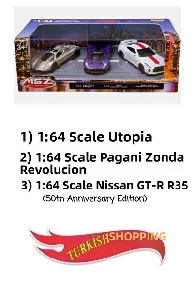 MSZ 3-in-1 Metal Suspension Licensed Model Cars