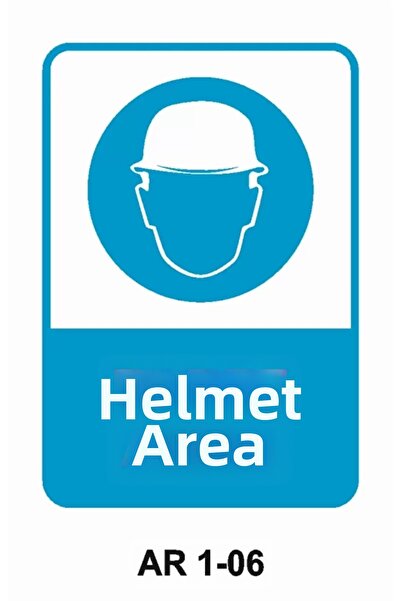 Outdoor One Baret Alani Work Safety Warning Sign 1 Piece Pvc 21 X 29cm